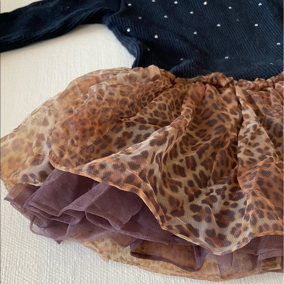 Black studded and leopard dress - Picture 4 of 7